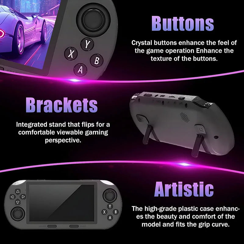 Multi Functional SF3000 Portable Handheld Game Console with 20000+ Games 4.5 Inch Screen Retro Game Console Pocket Video Player