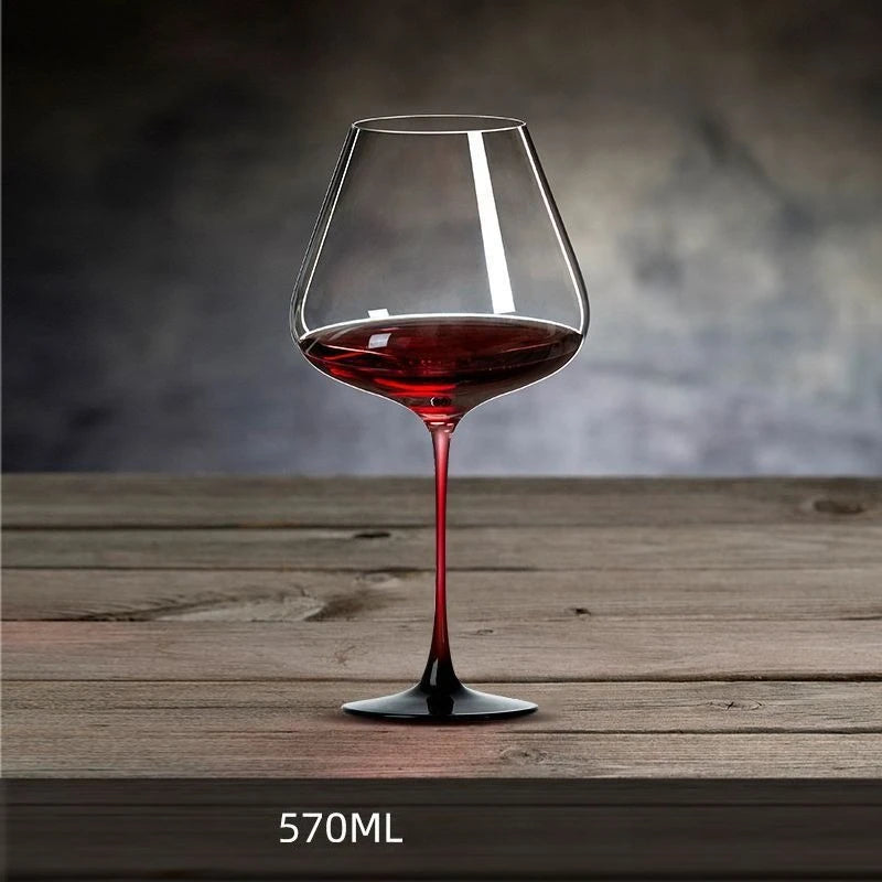 Luxury Crystal 470/570ml Glass Red Wine Glass Big Belly Wine Glass Household Light Luxury Lead-Free Crystal Glass Wine Goblet Home Cava Cellar Bar Drinkware Pubs Night Club Restaurants Hotels Barware Accessories