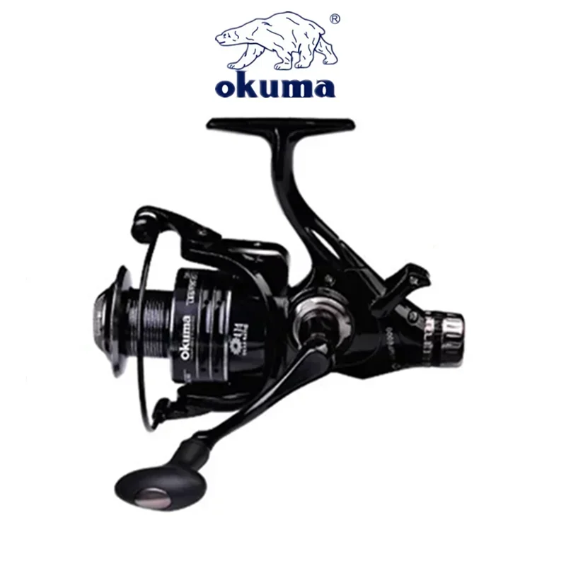 Original Okuma All Metal Wire Cup Professional Spinning Reel Fishing Boat 5.2:1 4.7:1 Rotating Drum 19KG Resistance Rotating Drum Fishing Drum 3000-6000 Series Lake River Ocean Fishing Accessories
