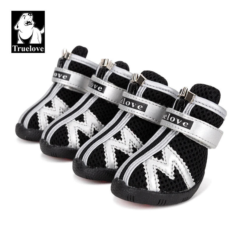 Mesh Fabric Dog Shoes Pet Dog Boots Waterproof Reflective Rugged Anti-Slip Sole Skid-Proof Outdoor for Small Dog S5911