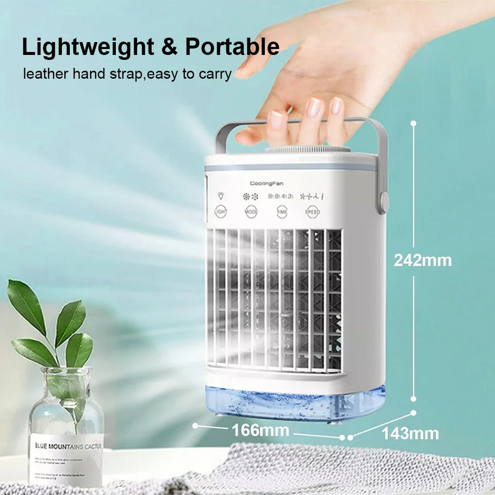 Mini Portable Air Conditioner / Air Cooler / USB Fan 700ml Ice Water / Air Cooling Fan With Humidifier