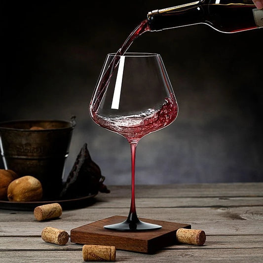 Luxury Crystal 470/570ml Glass Red Wine Glass Big Belly Wine Glass Household Light Luxury Lead-Free Crystal Glass Wine Goblet Home Cava Cellar Bar Drinkware Pubs Night Club Restaurants Hotels Barware Accessories