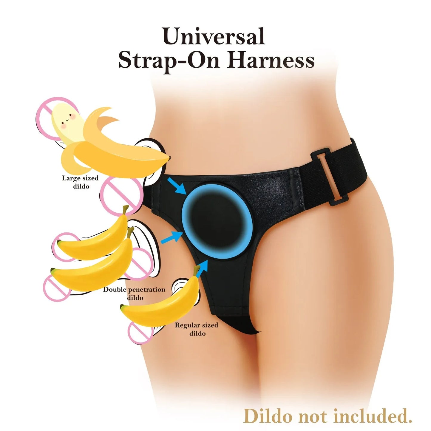 Adult New Adjustable Universal Suction Cup Strap-on Dildo Wearable Pants Sex Toys for Women Lesbian Strapon Penis Panties Harness Belt