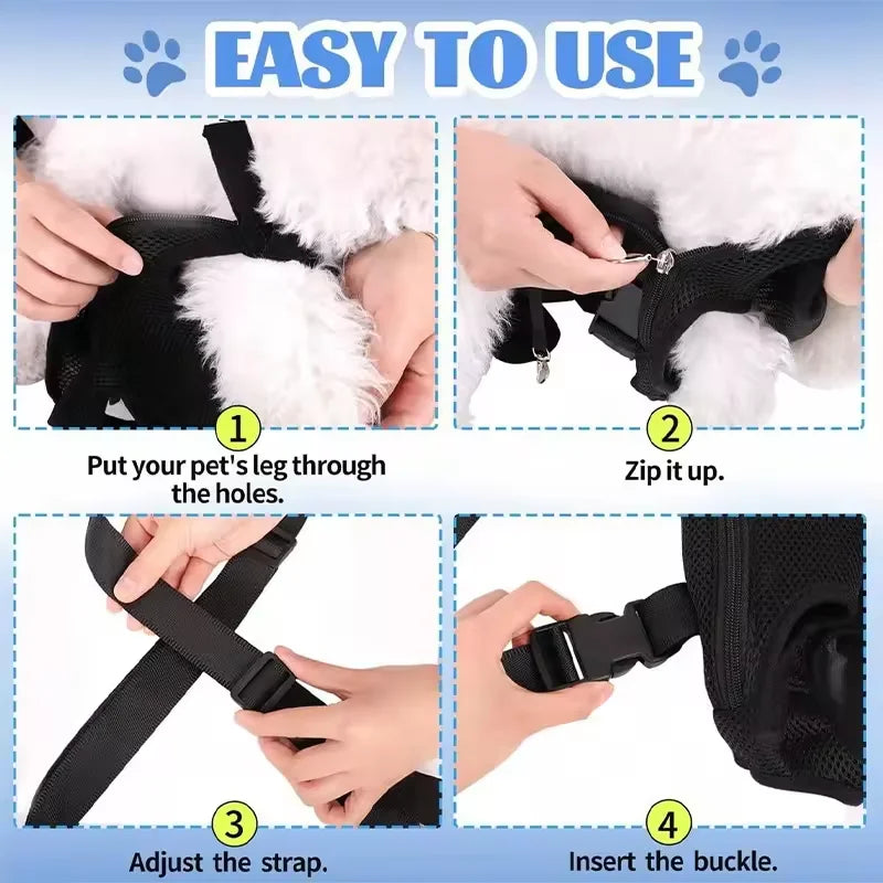 Breathable Mesh Pet Carrier Backpack Hands-Free Front Dog Cat Carrier for Outdoor Travel Hiking Small Puppy Kitten Hot Selling Pets Supplies