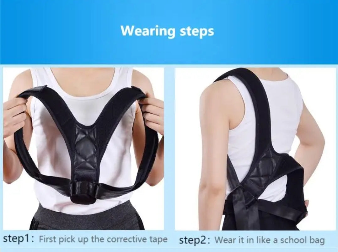 Back Posture Correction Belt Hunchback Prevention Correction of Sitting Posture Unisex Breathable Body Shaping