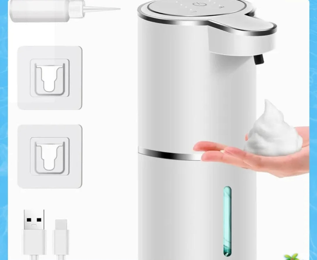 Automatic Soap Dispenser Touchless Foaming Soap Dispenser 380ml USB Rechargeable Electric 4 Level Adjustable Foam Soap Dispenser