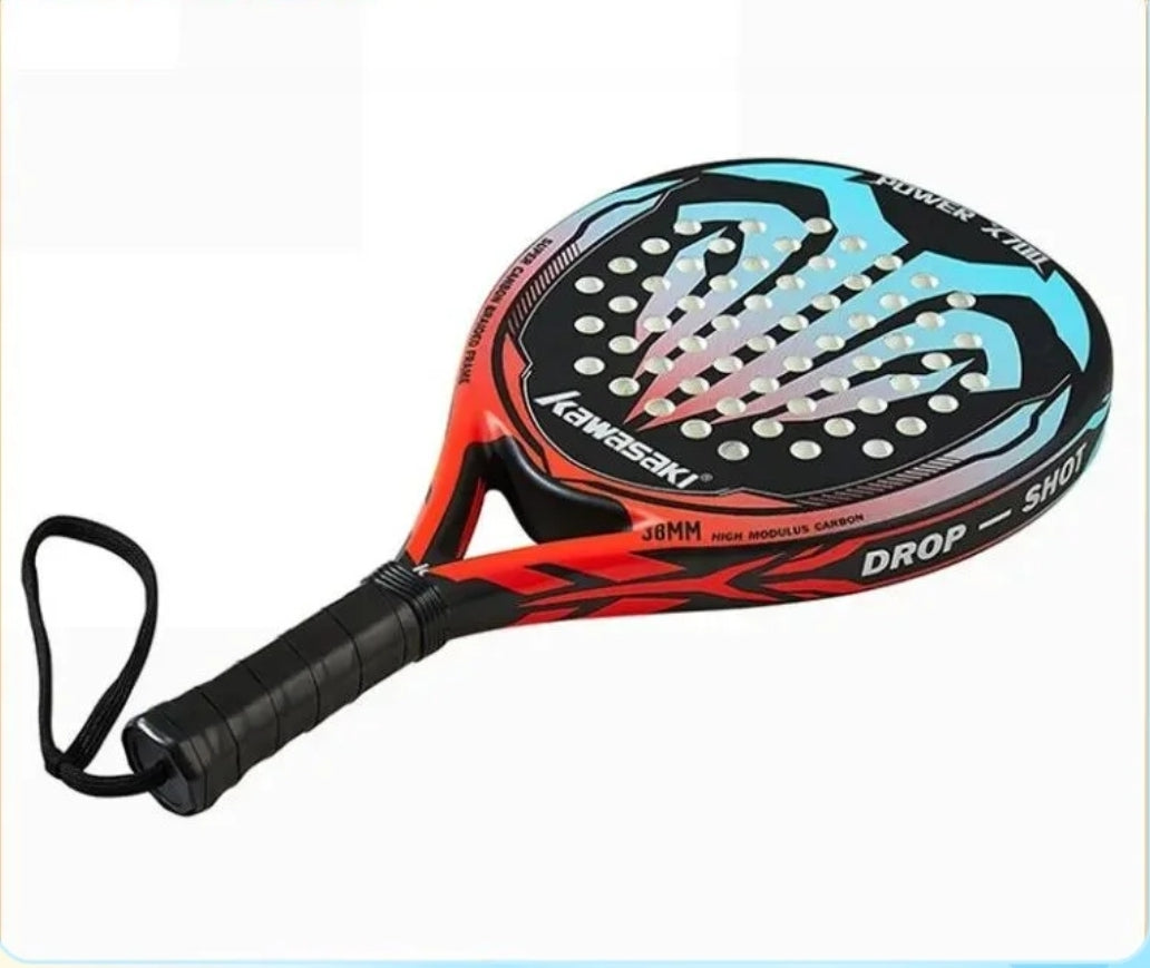 Kawasaki 3K Carton Fiber EVA POWER 600/700 Padel Racket With Racket Cover