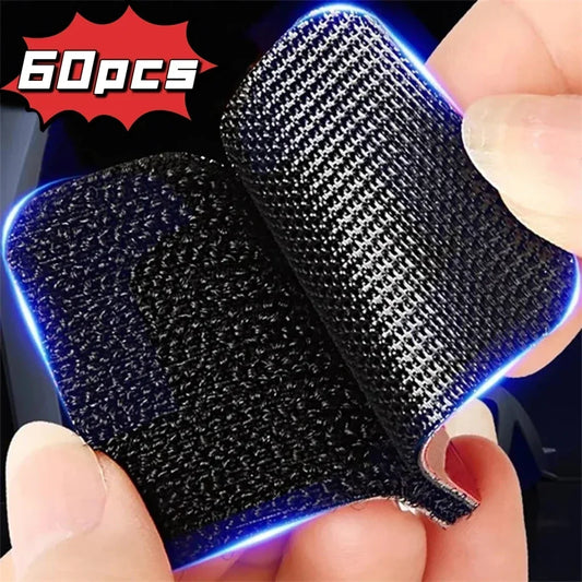 NEW Arrivals 30Pairs (60PCS Set)  Non Slip Stickers Self Adhesive Hook Loop Fastener Tape Sheet Sofa Fix Clip Floor Rug Carpet Mat Stickers Repair Set Home Carpets Accessories