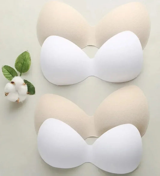 NEW Arrivals 1Pair Women Summer Swimsuit Padding Inserts Sponge Foam Wire Free Bra Boob Lift-Up Pads Chest Cup Breast Bra Bikini Insert Chest Pad Ladies Underwear Accessories