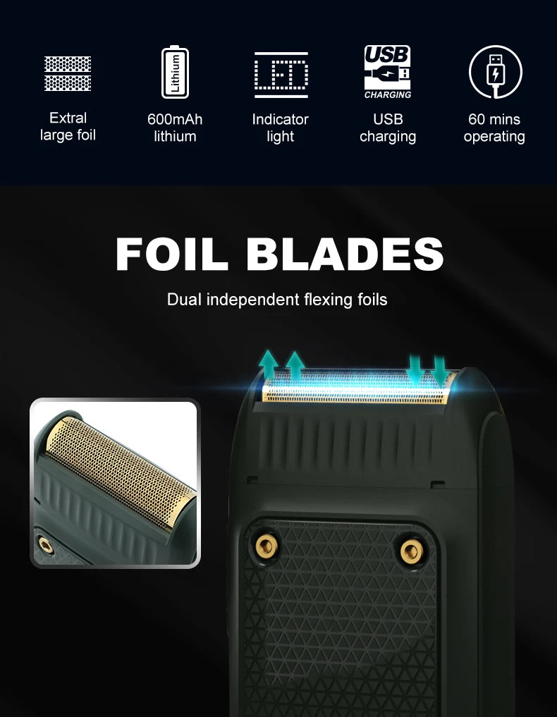 NEW Arrivals Powerful VGR Razor Electric Shaver Professional Hair Trimmer Rechargeable Razors Portable Beard Trimmer Outdoor Travel Business Trip Hotel Mini Hair Shaver for Men V-353 Men Grooming Accessories