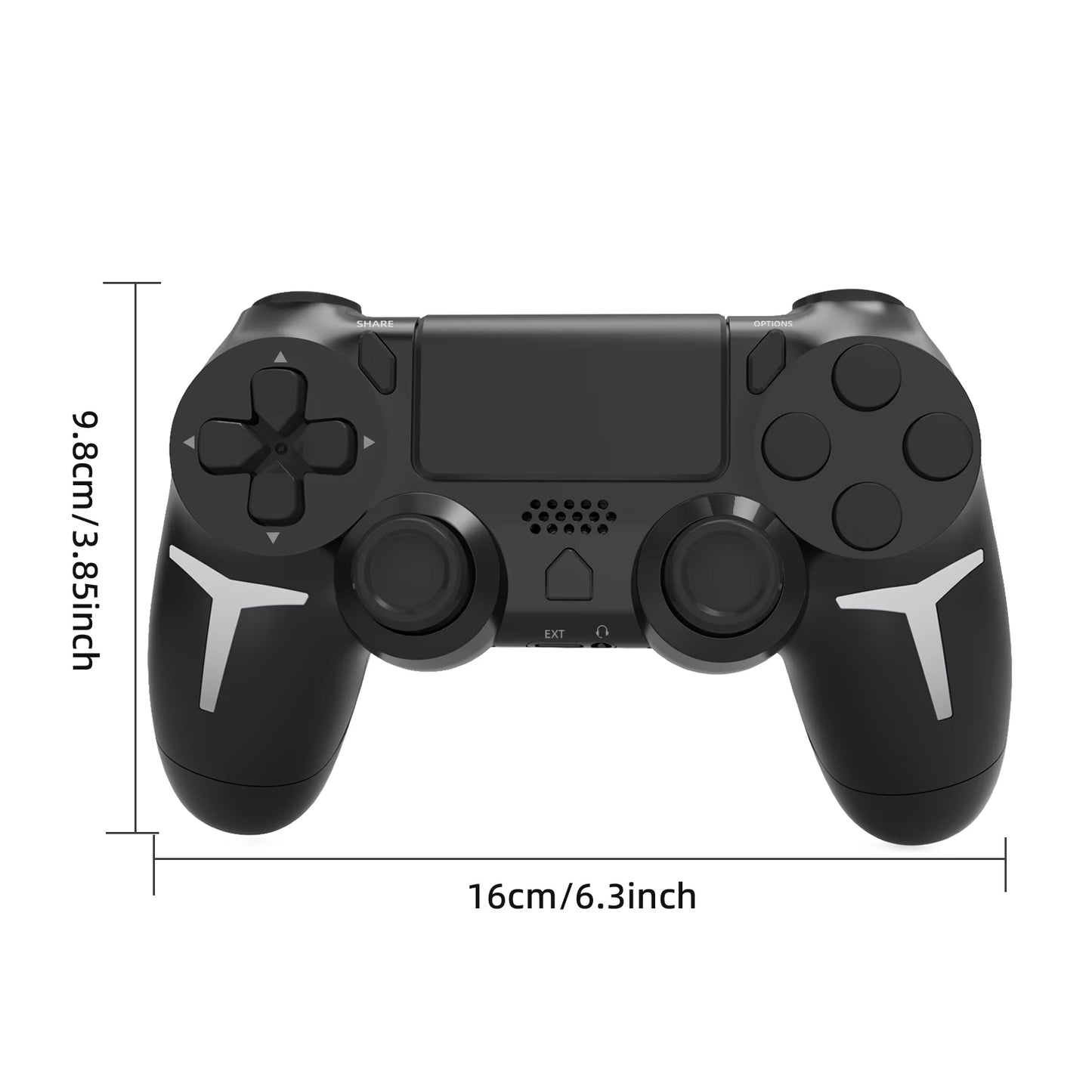 NEW Black/White Color 6-Axis Gyroscope Dual Vibration With touch pad Wireless Gamepad Bluetooth Controller For PS4 PS3 Console Computer PC