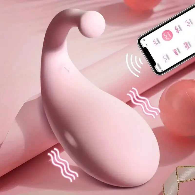 10 Modes Vibrators Whale Shape Vaginal Stimulator Vibrating Egg Bluetooth APP Control Sex Toys For Women G Spot Massage