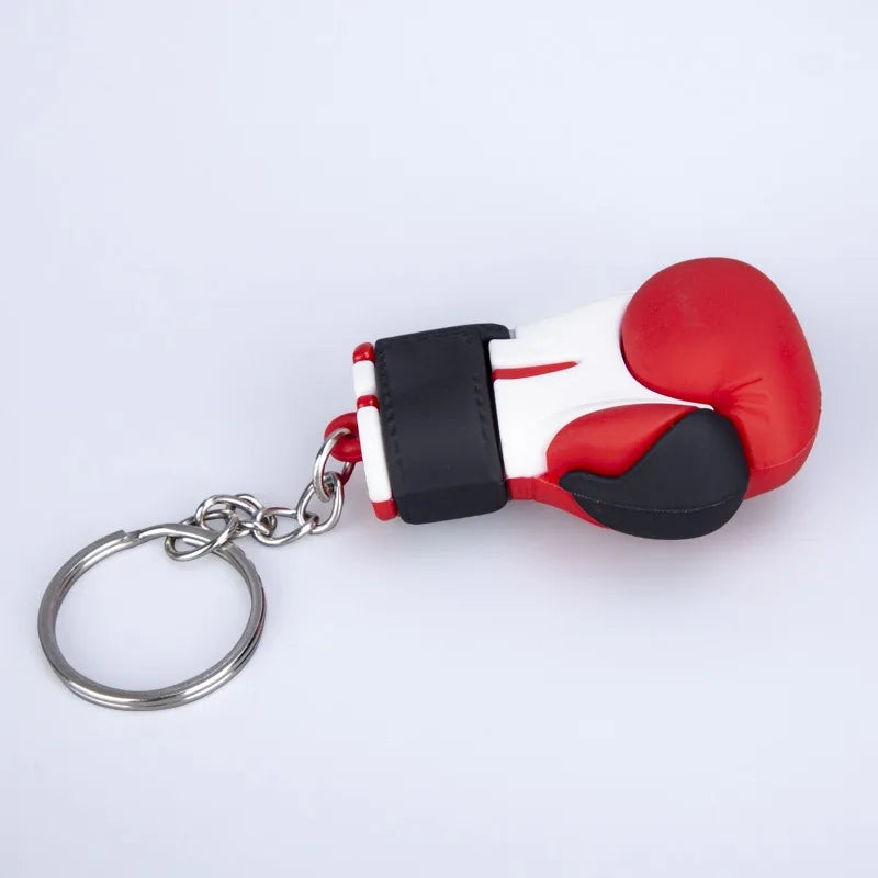 For Boxing Lovers Boxing PU Leather Gloves Keys Holder Punch Sandbag Pendant Muay Thai Kicking MMA Glove Taekwondo Targets Key Ring Kids/Adults Gloves Ornaments