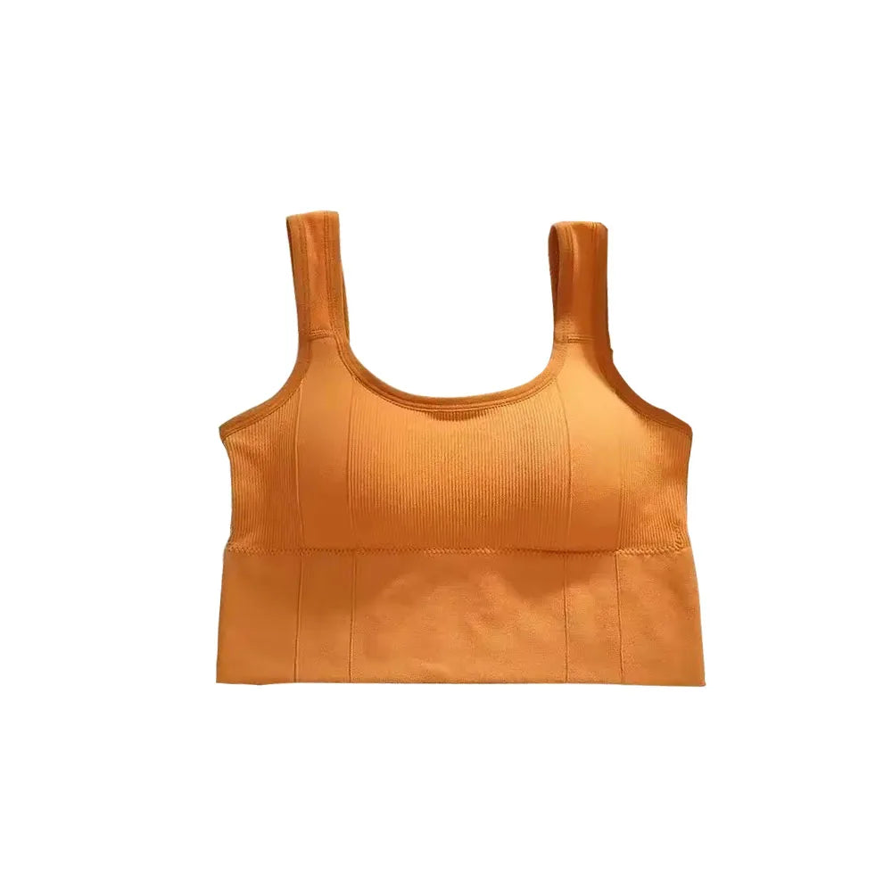 NEW Arrivals 8 Colors Breathable Sports Bra Anti-Sweat Fitness Build-In Tops Women Seamless Yoga Bra Shockproof Crop Top Push Up Sport Bra Gym Girls Workout Tops