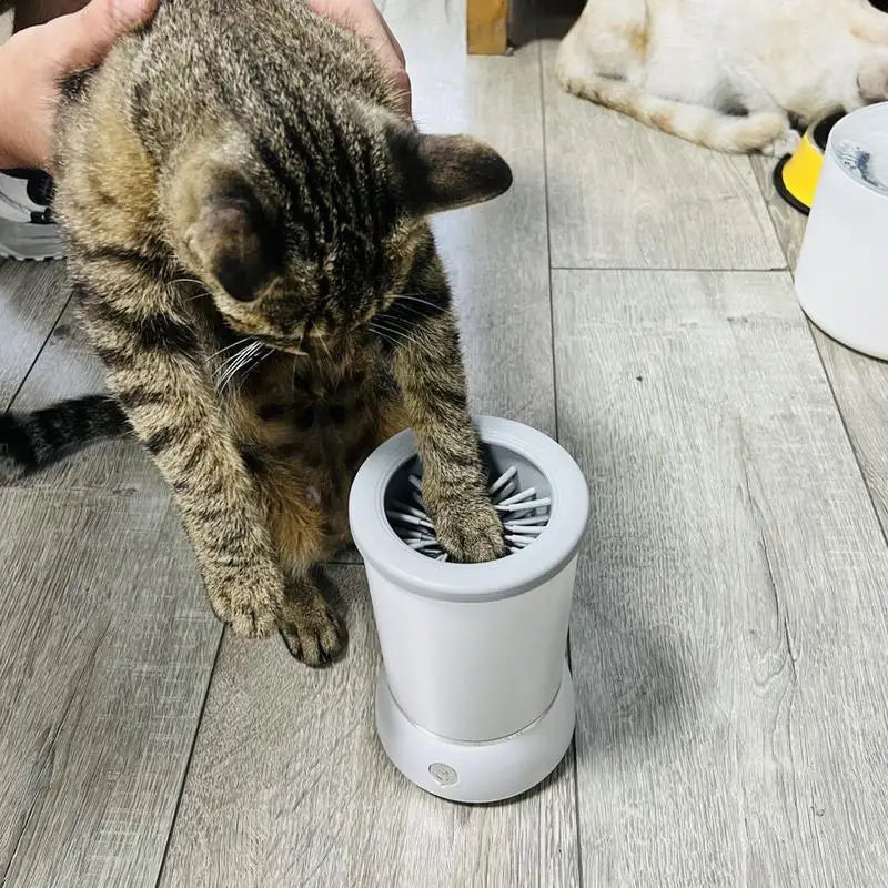 Automatic Pet Foot Washer Cup Silicone Soft Foot Cup Cat Foot Cleaning Bucket Dog Paw Cleaner Cup Manual Quick Feet Wash Cleaner