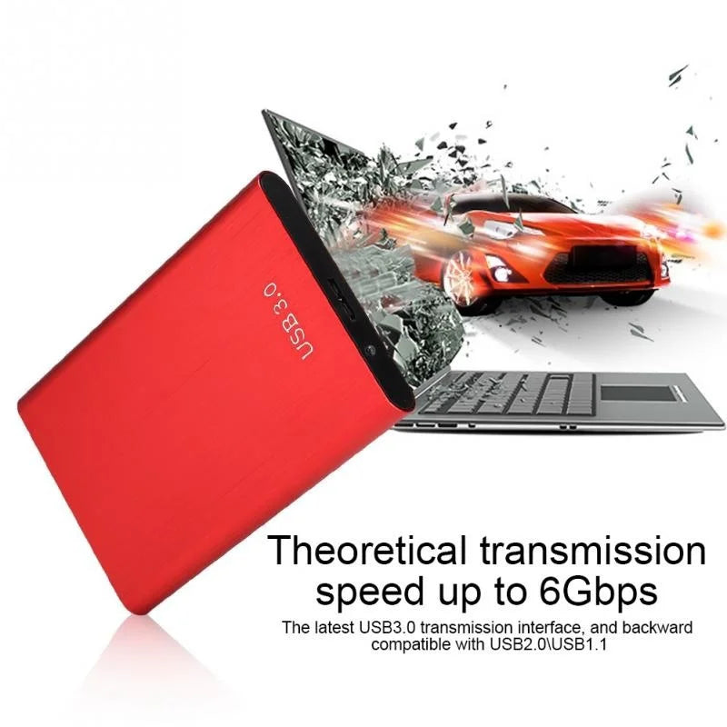 High Speed Portable External Hard Disk Mass Storage USB3.0 Interface 2TB -128TB Memory Metal Material  Plug and Play