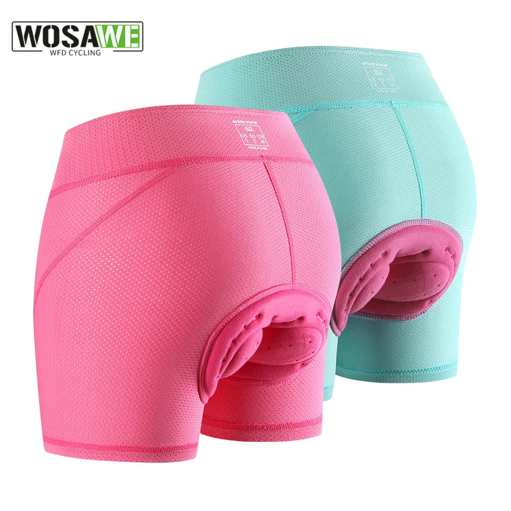 Women Cycling Shorts Bicycle Underpants 3D Gel Padded MTB Bike Short Pants for Gilrs Ladies High Waistline Sports Shorts