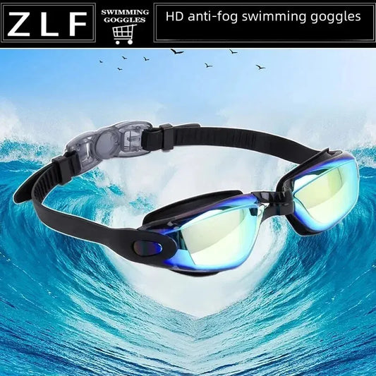 Adult Swimming Goggles High Definition Anti Fog Electroplated Colorful Adults PC Lens Swimming Goggles Anti-fog Swimming Goggles