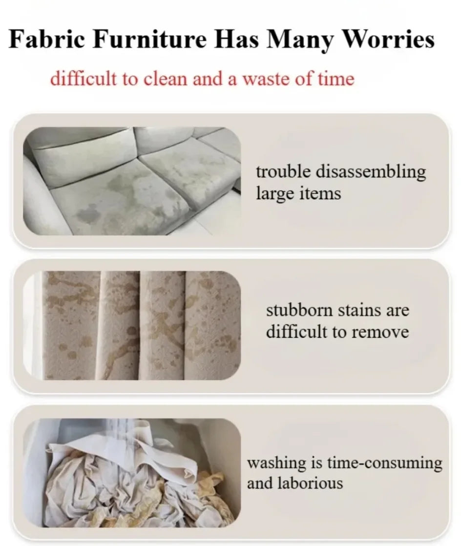 NEW Arrivals Buy 5 Get 5 Free Fabric Sofa Automotive Interior Multi Functional Cleaning Agent Suitable for Carpet Rugs Floor Mats Furniture Sofa Canvas Pillows Clothes Foam Sprayer