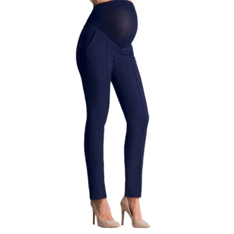 NEW Maternity Long Pants Pregnant Women High Waist Skinny Work Office Pant Straight Leg Pants For Maternity Ankle Pants Trousers