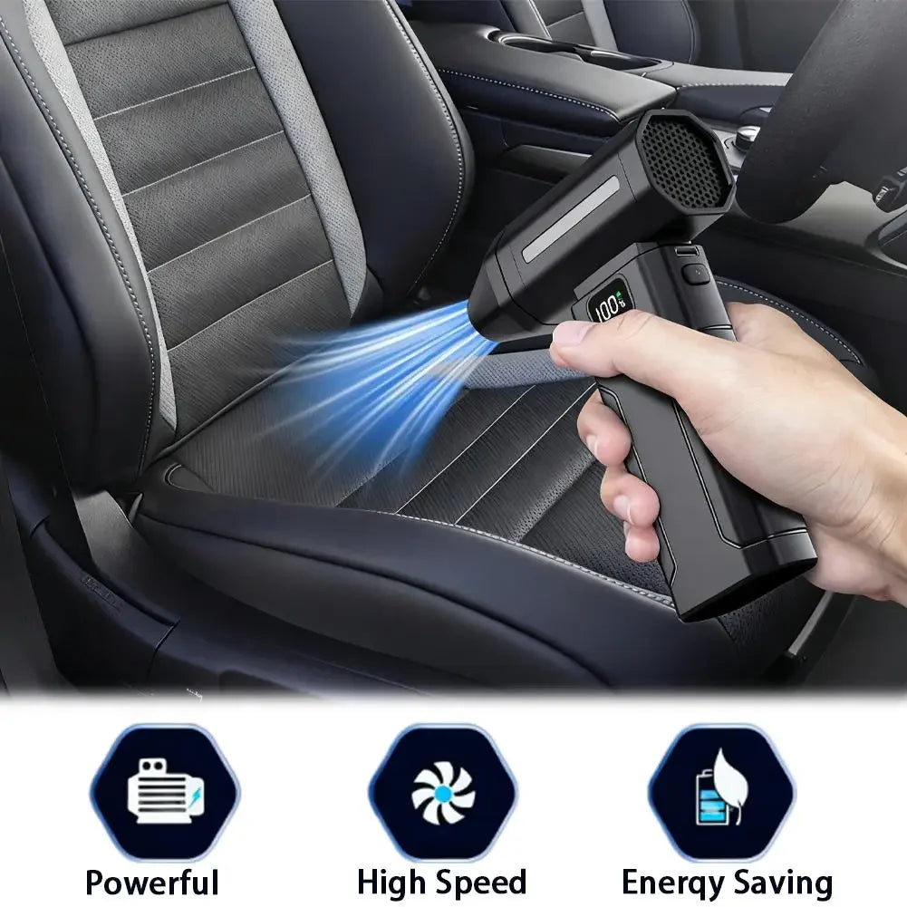 X8 Brushless Turbo Jet Fan Blower 150000RPM Powerful Electric Air Blower Vacuum Dust Cleaner Outdoor Blowing Snow Portable Dust Cleaner Violent Fan Cleaning Accessories
