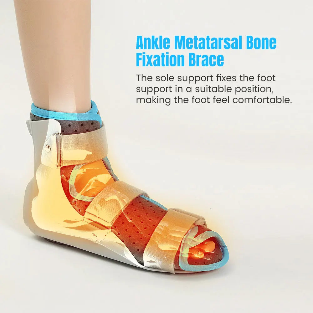 Ankle Stabilizer Injury Sprain Recovery Adjustable Ankle Fixation Brace Foot Drop Orthosis Postural Correct Rehabilitation Brace Medical Supplies Health Care Products