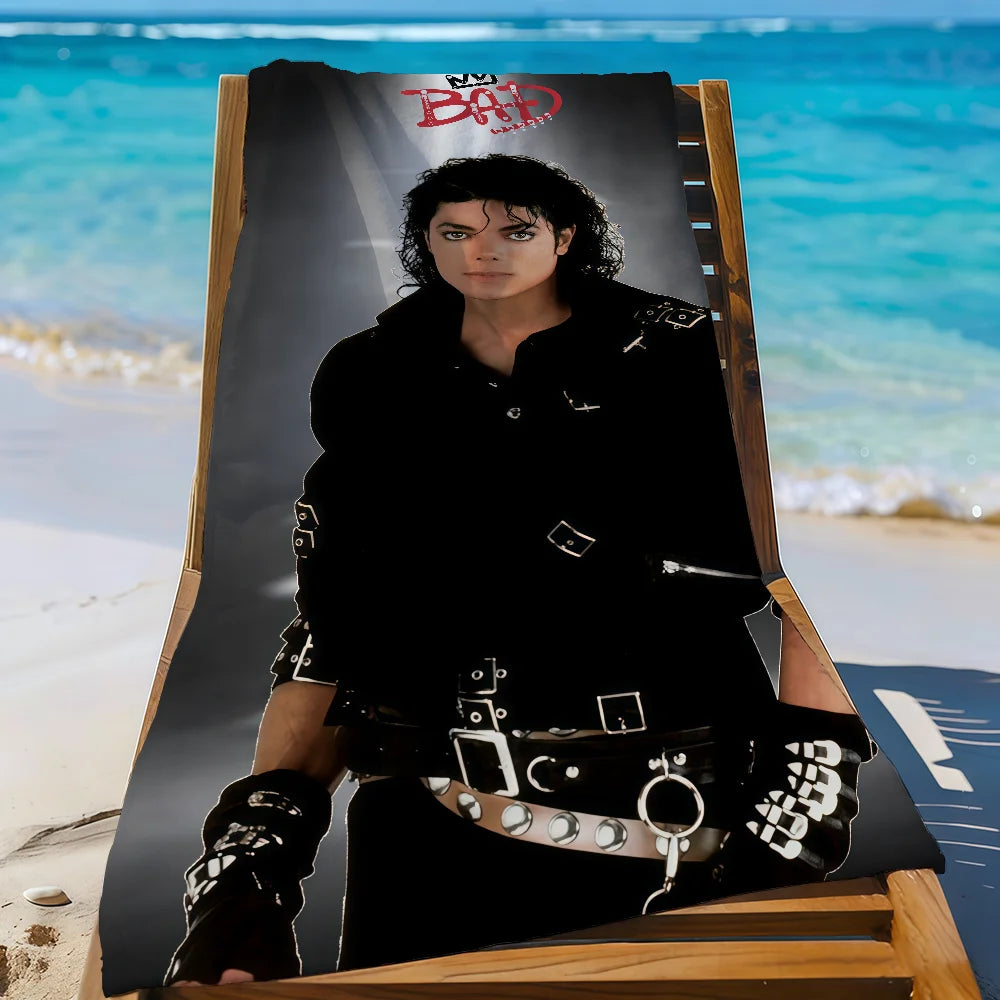 Michael Jackson 70x140cm - 150x260cm 7 Sizes Bathing Shower Towel Sports Quick Dry Travel Beach Camping Gear Sandproof Soft Light Large Beach Towel