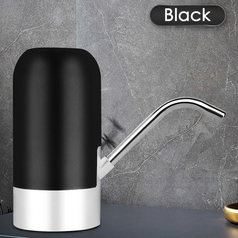 5 Gallon Water Bottle Dispenser USB Charging White Color Automatic Drinking Water Pump Portable Electric Water Dispenser Water Bottle Switch for Travel Camping Picnic Home and Office Use