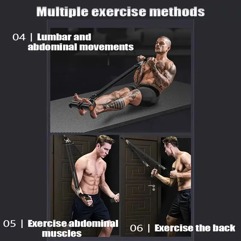NEW Arrivals Pedal Tension Rope Puller Exercise At Home Multi-Functional Fitness Exercise Resistance Band Women Men Sports Gym Equipment Home Gym Accessories Sports Supplies
