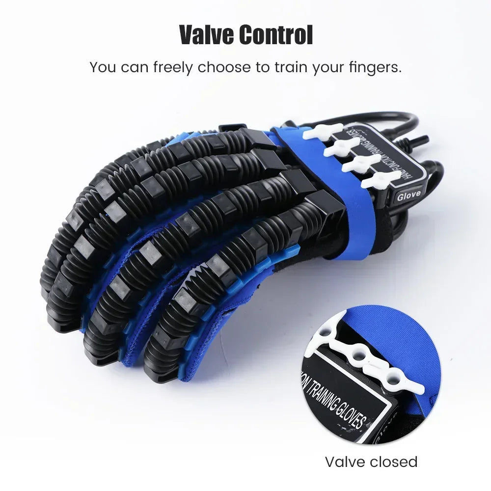 Left & Right 2 PCS Set S-2XL Size Hand Finger Rehabilitation Exerciser Robot Gloves Stroke Hemiplegia Cerebral Infarction Training Equipment Therapy Health Care Supplies