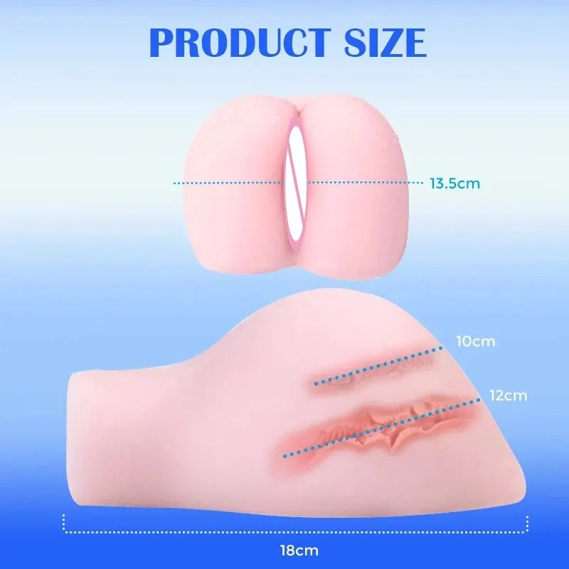 Sex Doll Masturbation For Men Soft Artificial Real Pocket Pussy Male Realistic 3D Textured Vagina Anal Adult Sex Toy For Men