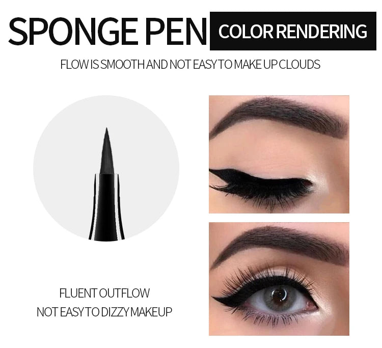 Liquid Eyeliner Pencil 4D Waterproof Mascara Set Cosmetics Eye Liner Thick Curling Mascara Eyebrow Pencil Eyes Makeup