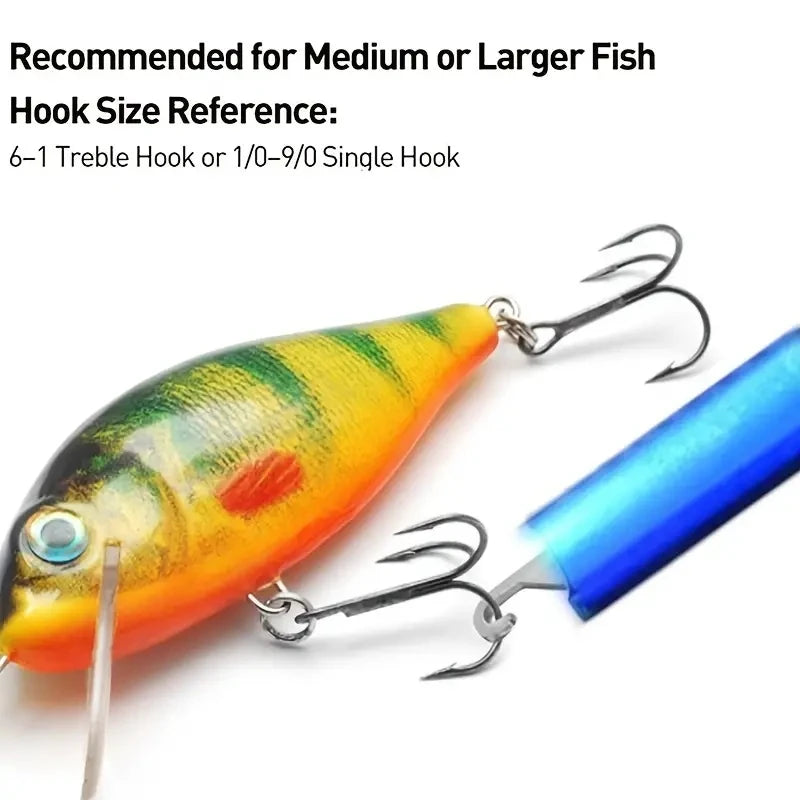 Portable Aluminum T-Hook Remover Fish Hook Separator Taker Hook Fishing Tackle Grip Equipment Sea Lakes River Fishing Accessories
