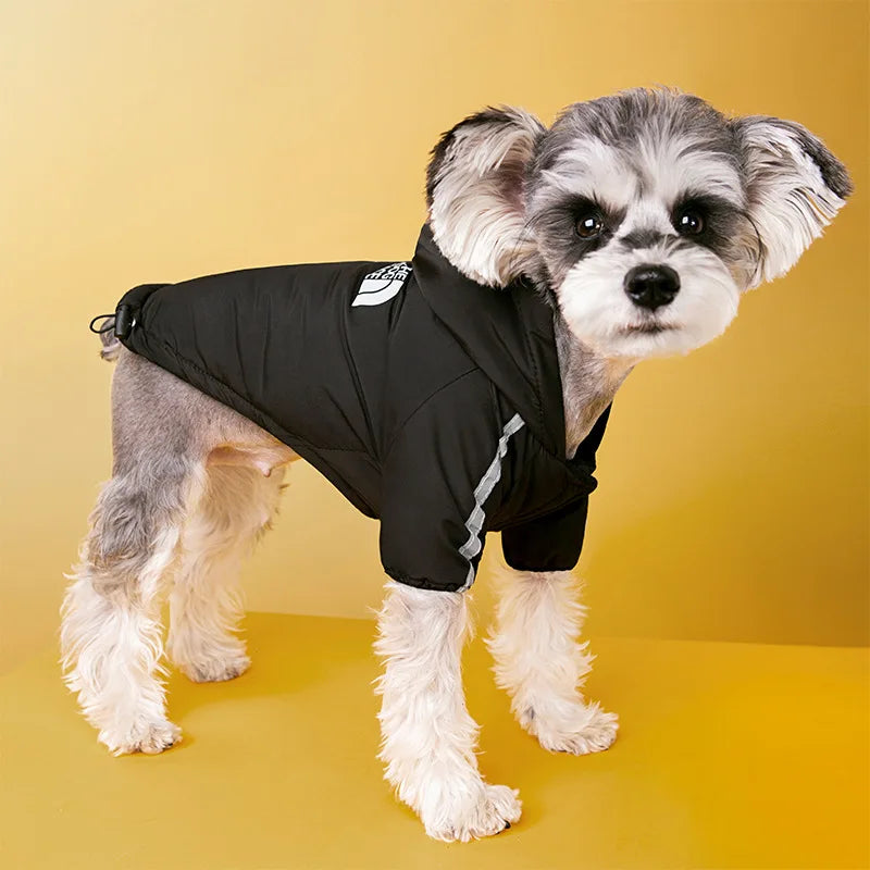 The Dog Face Waterproof Dogs Clothes Reflective Pet Coat For Small Medium Dogs Winter Warm Fleece Dog Jackets Puppy Raincoat Chihuahua Outfit