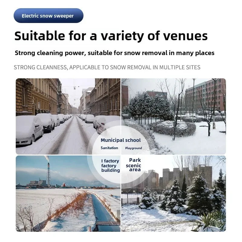 NEW Arrivals Electric Snow Plow Household Snow Courtyard Clearing Small Road Property Community Multi-Functional Hand Push Plow Artifact Thrower