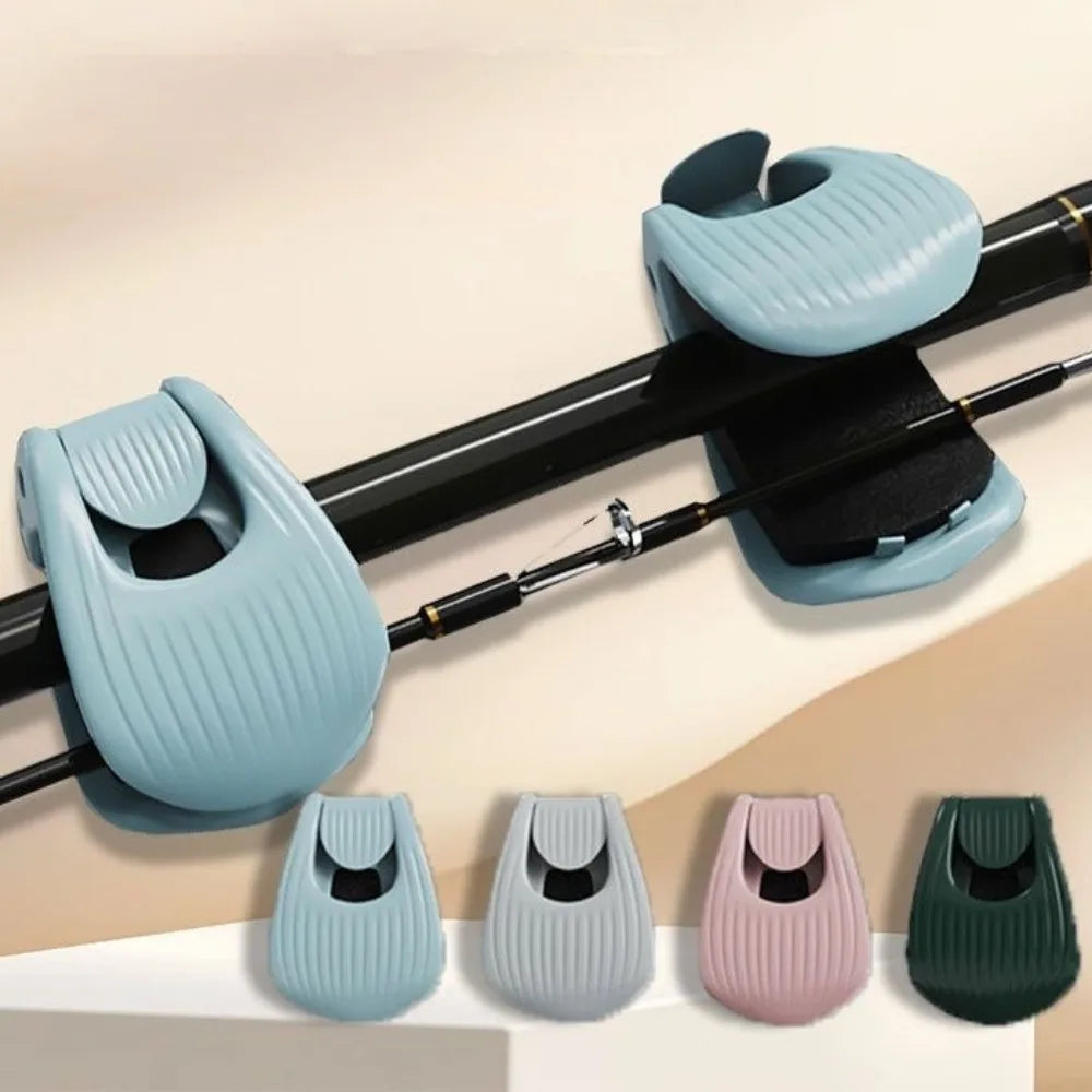 10-20 PCS Set Fishing Rod Holder Fixer Clip on Fishing Pole Holder Compact Design Fishing Rod Fixer Fish Rod Holder Storage Accessories