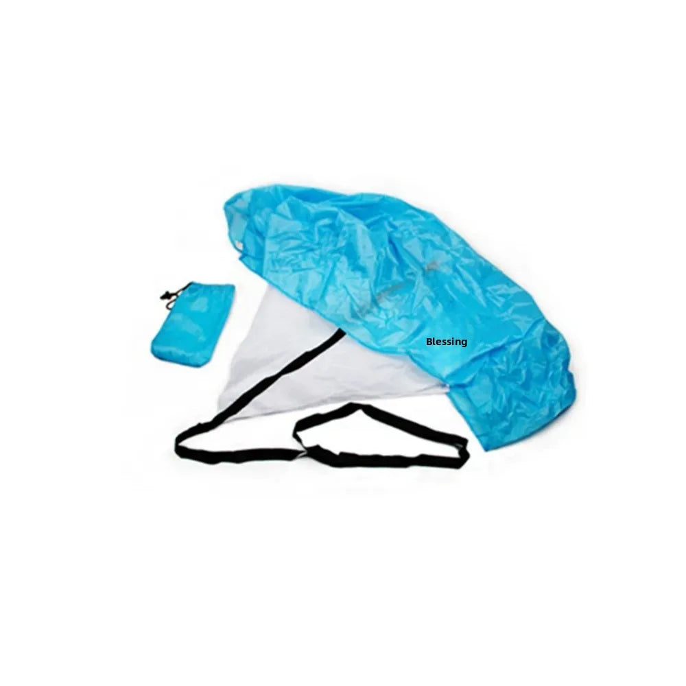 4 Colors Outdoor Running With Carry Bag Wind Resistance Parachute Strength Training Force Speed Training Parachute Drag Parachute Running Training Women Men Sports Supplies