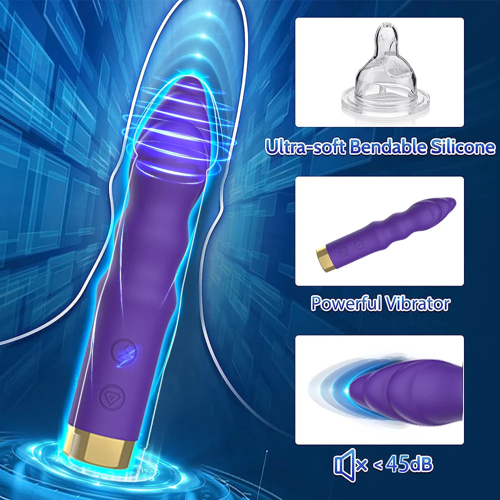 USB Charge Powerful Bullet Vibrator Dildo Sex Toys for Women Anal Clitoral Stimulator Erotic Vibrator Adult Sex Toy Shop 18