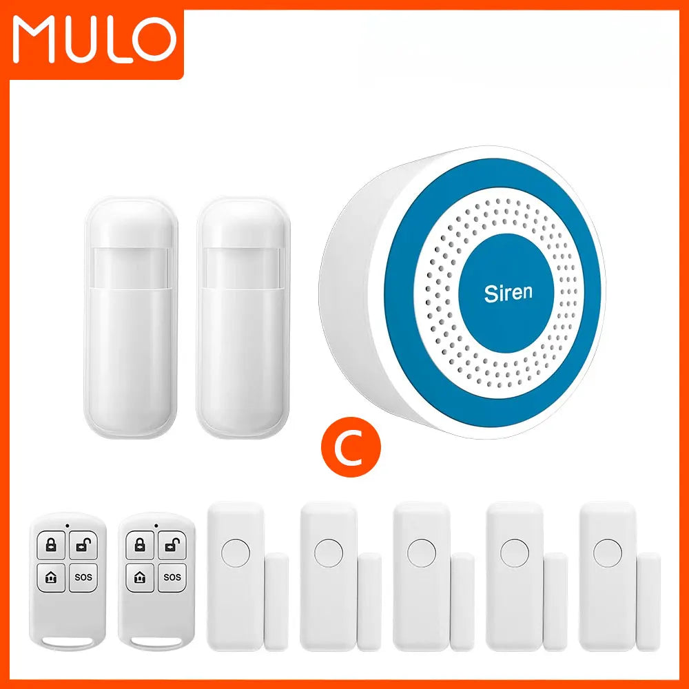 NEW Arrivals Mini Alarm Siren Wireless 433MHz Sound & Light Indoor Strobe Siren High Decibel Horn Siren For Home Security Alarm System