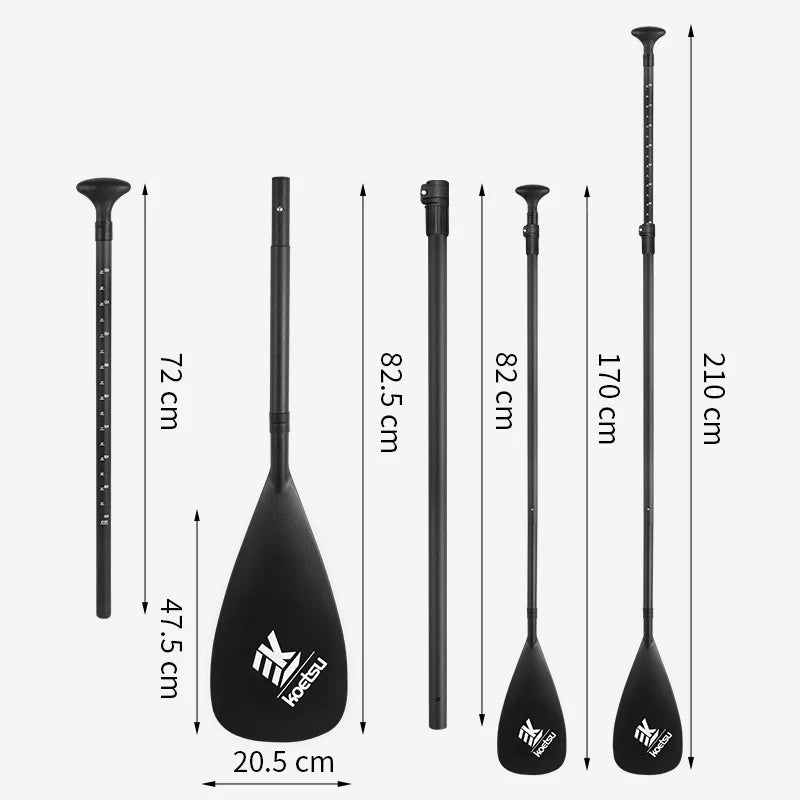 NEW Set 2.10M 2 Heads Sup Paddle Alloy Light Weight Popular Sup Standing Paddles Oars for Kayak Canoe Fishing Boat Summer Water Sports Accessories