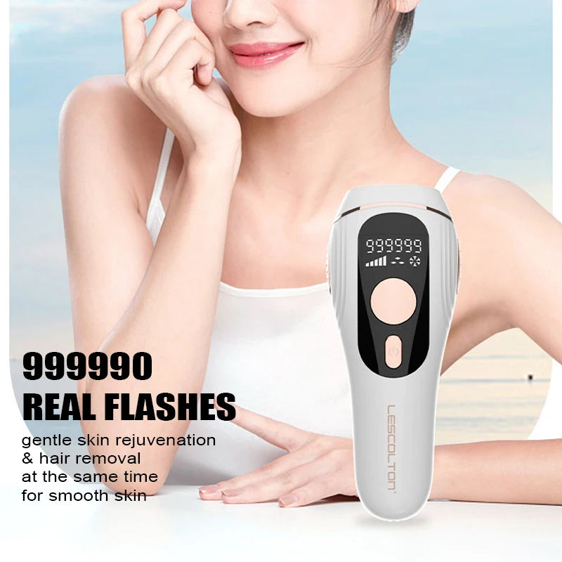 Lescolton Cool Laser Hair Removal for Women Men Flashes Beauty Health Permanent Painless IPL Epilator