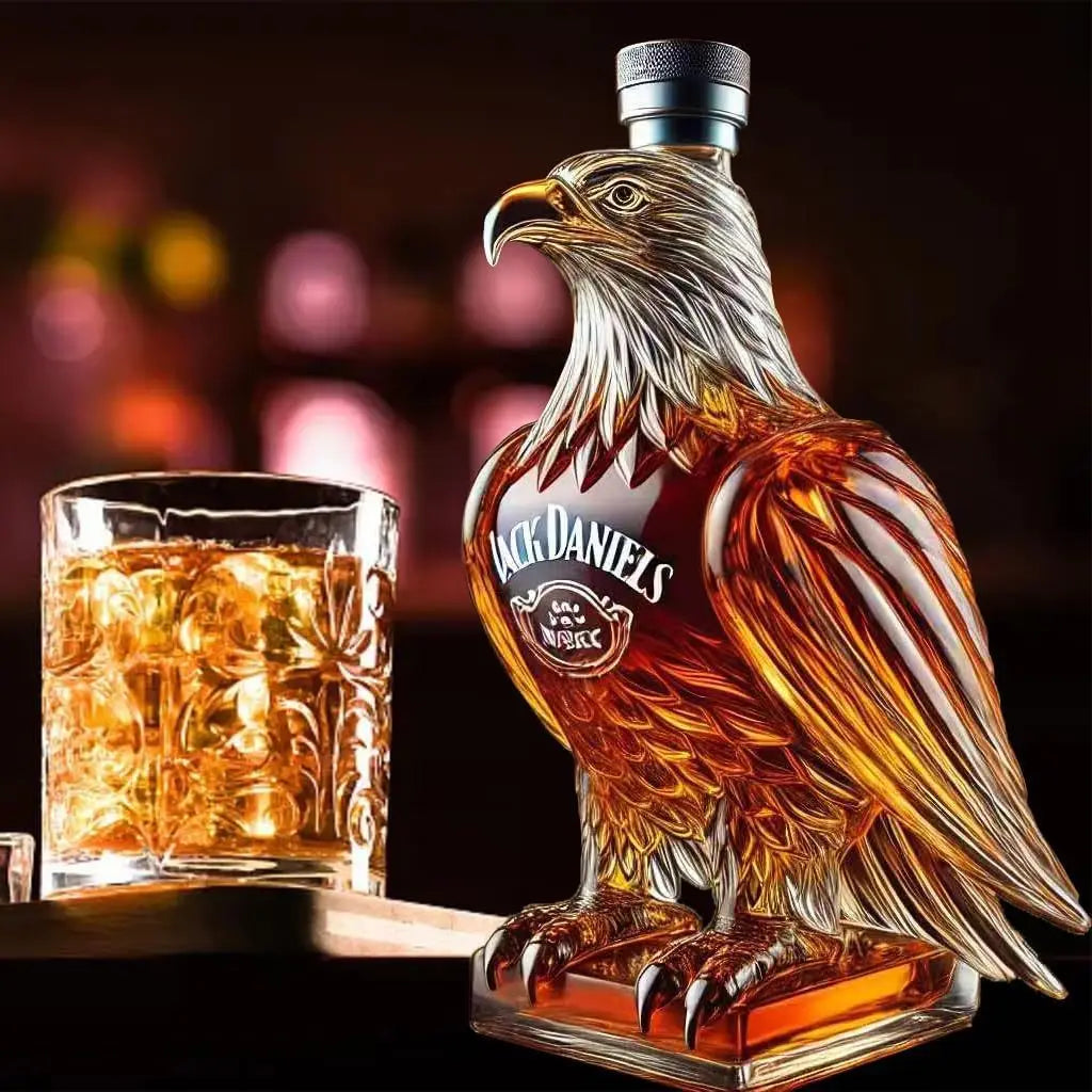 NEW Arrivals Whiskey Eagle Bottle Borosilicate Glass Sparkling Wine Bottle Animal Modeling Wine Bottle Home Bar Decoration Gifts Home Bar Drinkware Pubs Night Club Barware Accessories