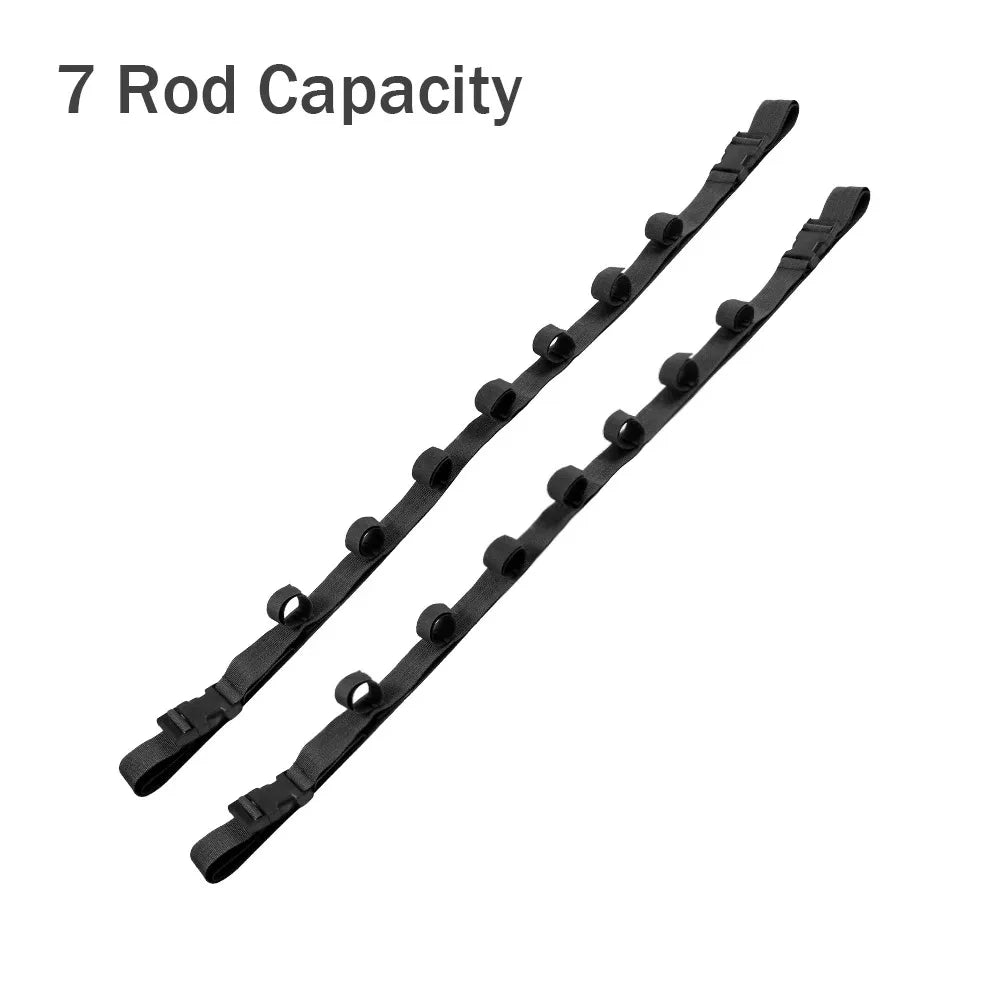 Car Vehicle Interior Fishing Rod Holder Fishing Carrier for Car Fishing Rod Rack 7 Rod Capacity Heavy Duty for SUV/Wagons/Van/Truck