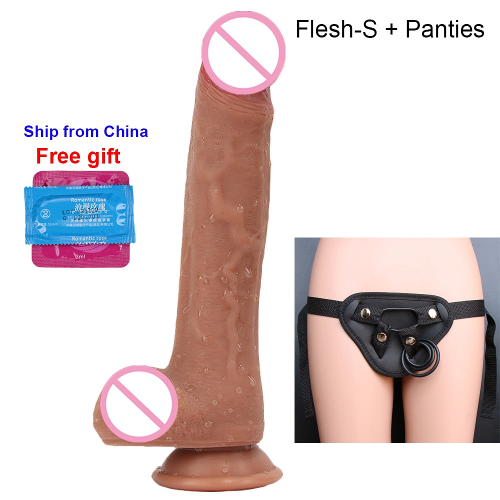 Realistic Dildo With Suction Cup Huge Black Adults Sex Toys For Woman Men Soft Dick Big Penis Anal Plug Vagina Erotic Sexy Shop