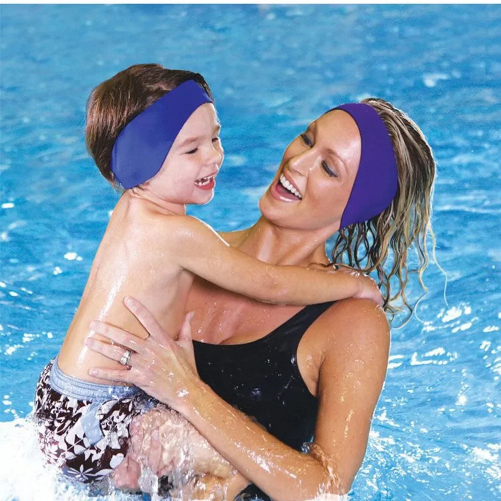 Adjustable Waterproof Swimming Diving Ear Band Headband Earplug for Ki Keep Ear Protection For Water Sports Bathing Accessories