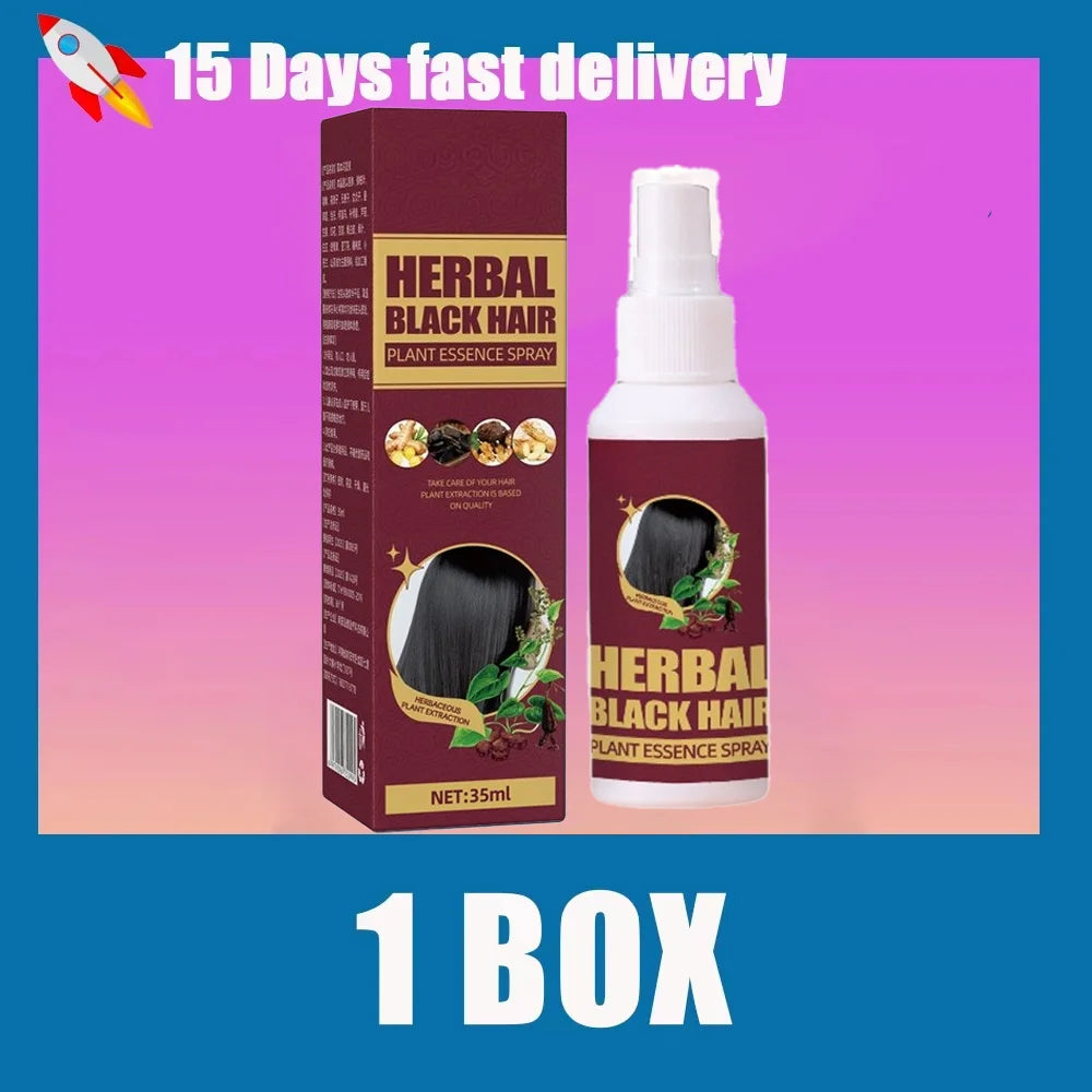 TikTok Hot-Selling Buy 10 Get 12 Free Herbal Black Hair Liquid for Frizz, Dryness, and Smoothness,  White Gray Hair Killer Remove  Restore Korean Hair Care Products
