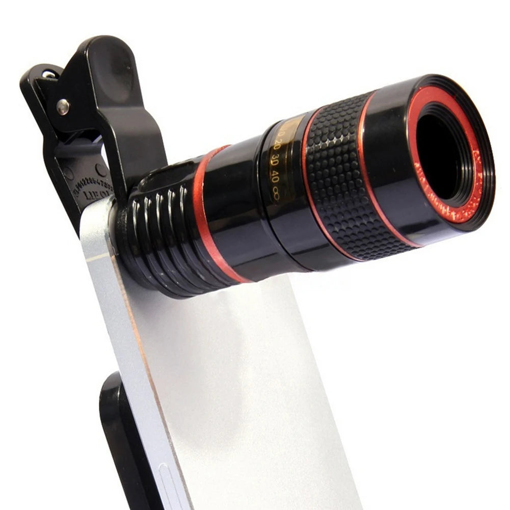 8x 12X 20X Long Focus Mobile Phone Lens 8x Mobile Phone Telescope Hd Camera Lens External Zoom Special Lens for Camping Watching