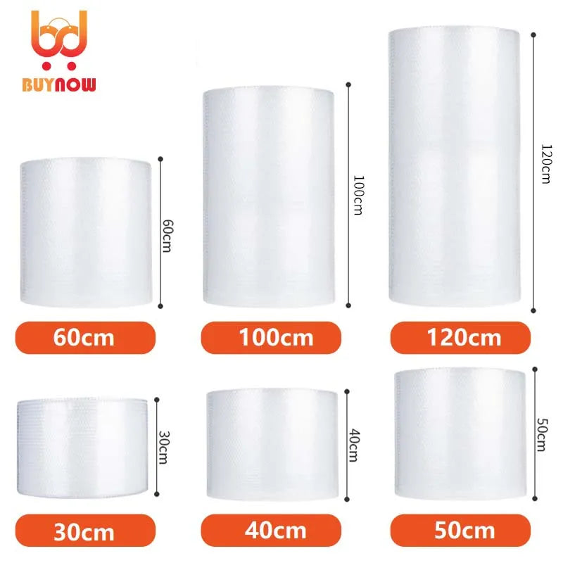 NEW Arrivals 3M 5M 10M 20M Roll Packaging Bubble Film Roll Thickened Anti Pressure Pad Express Mail Box Filler Fragile Packaging Bubble Film Travel Shipping Crush Resistance Package Roll