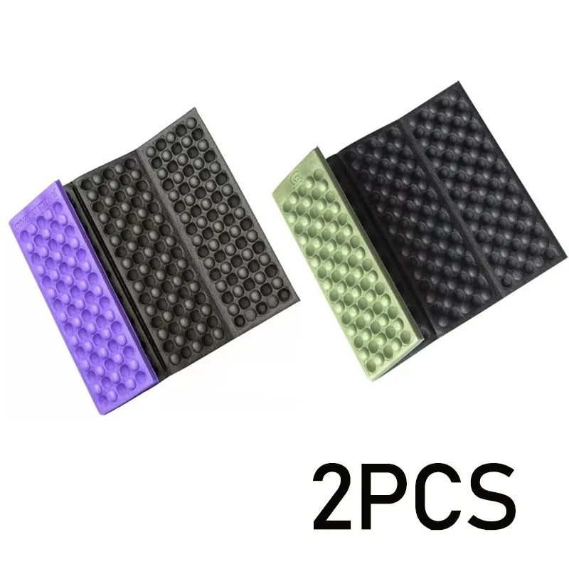 2 PCS Set Folding Mat Outdoor Mat Picnic Blankets Camping Foam Pad Waterproof Foam Seat for Picnic Hiking Backpacking Mountaineering