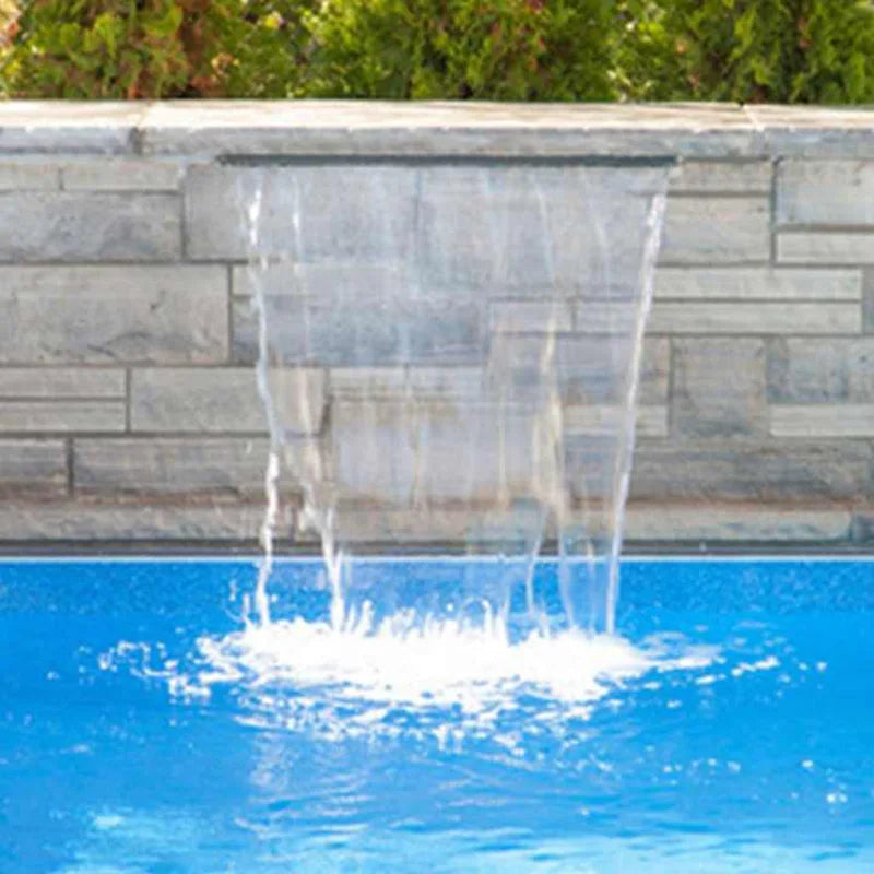 NEW 120CM RGB Remote Control 8 Colors EU/US Plug with Bulbs Automatic Underwater Waterfall Blade Fountain Spa 30/60/90/120cm Water Descent Wall Sheer Descent Cascade Mounted Colorful